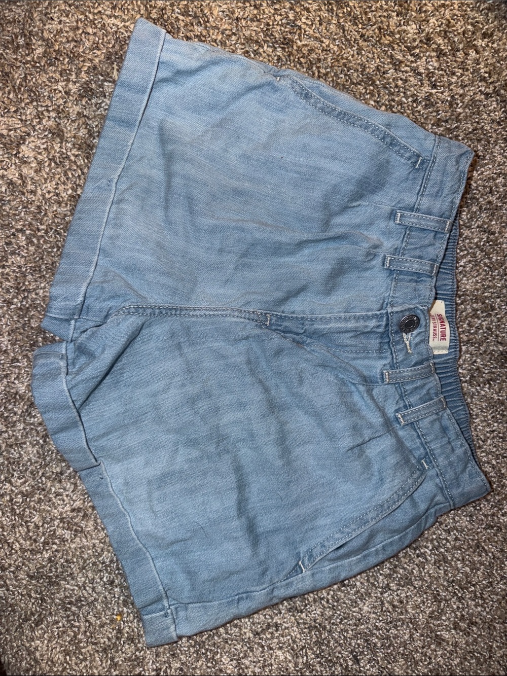 Signature by Levi Strauss Light Blue Denim Shorts